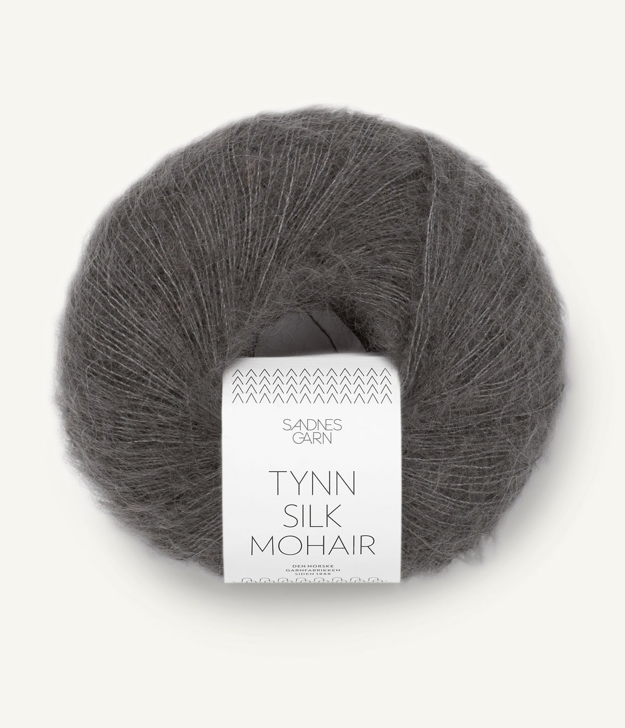 Tynn Silk Mohair  3880 Mørk Sjokolade