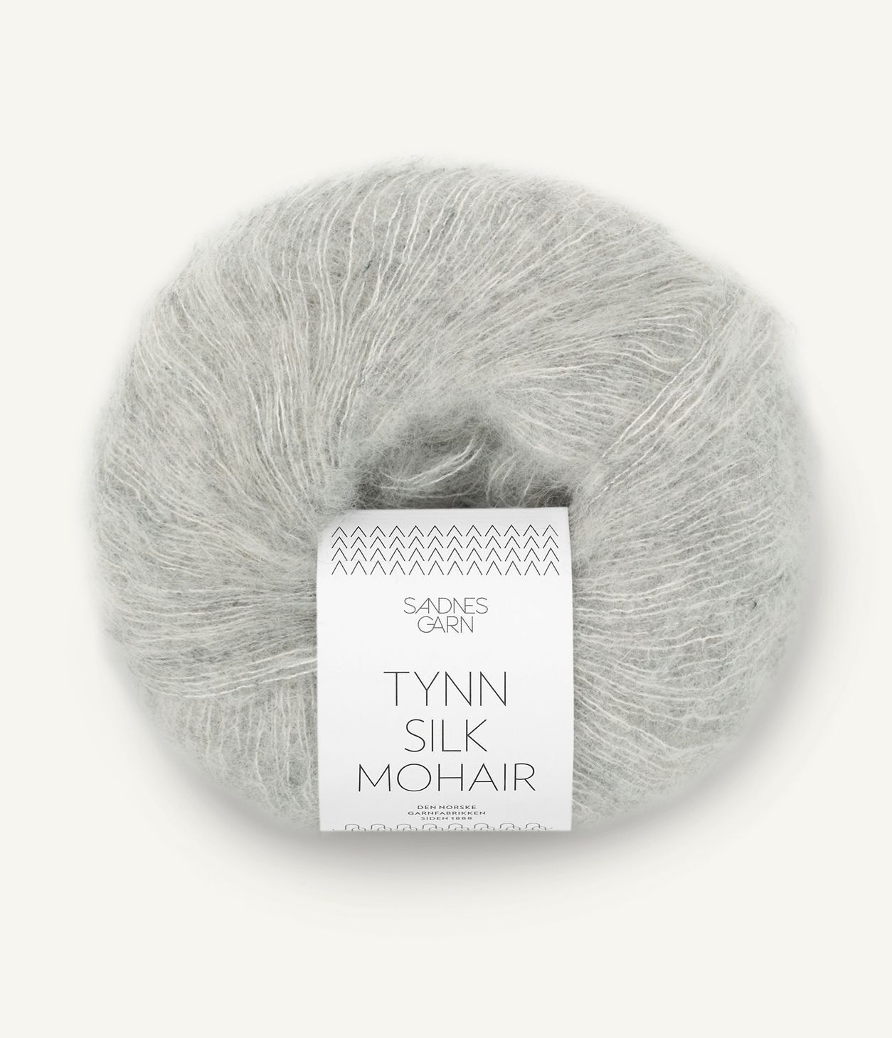 Tynn Silk Mohair  1022 Lys grå melert