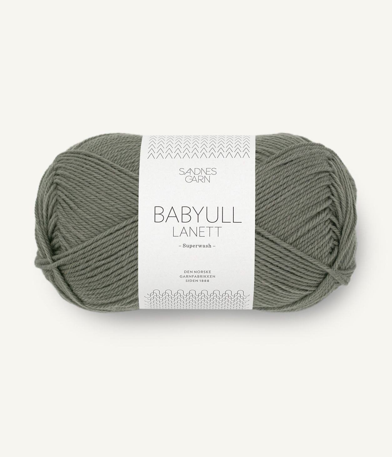 Babyull Lanett 9071 Støvet Olivengrønn