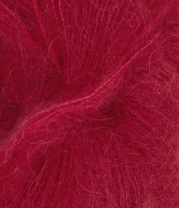 Tynn Silk Mohair  4236 Dyp Rød