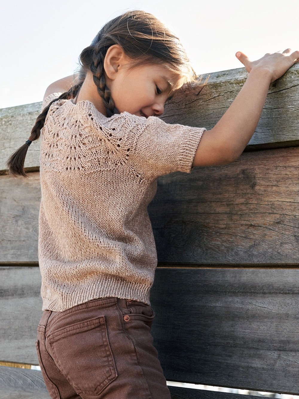 Le Knit Lille Peacock Tee