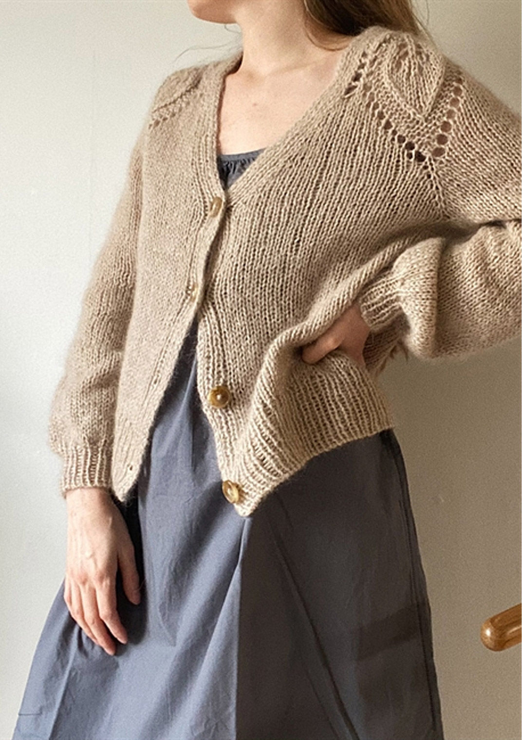 Le Knit Chunky Dahlia v-neck cardigan Lene H. Samsøe