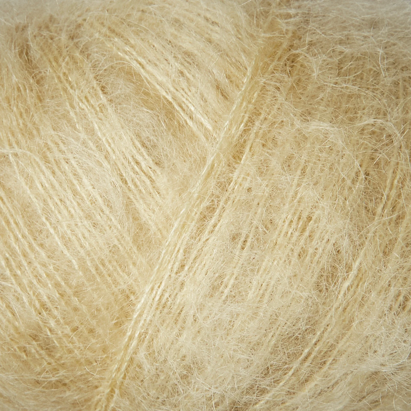 Knitting for Olive Soft Silk Mohair Støvet Banan/Dusty Banana