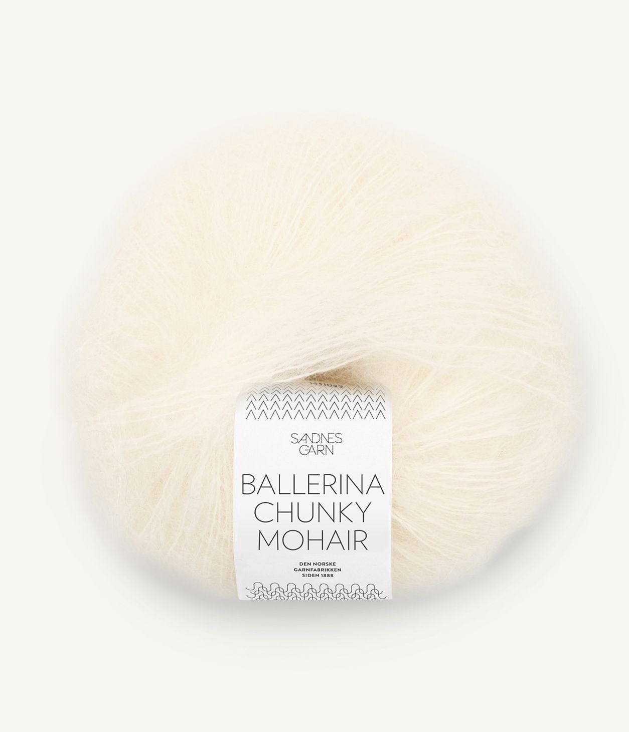 Ballerina Chunky Mohair 1012 Hvit