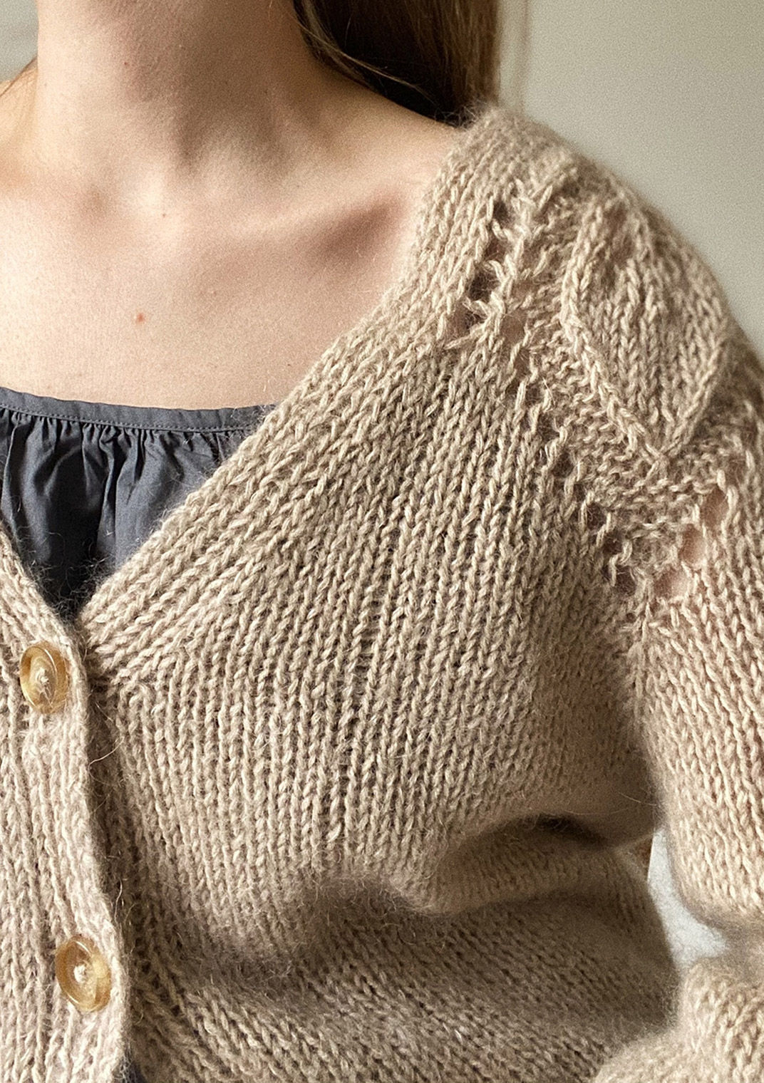 Le Knit Chunky Dahlia v-neck cardigan Lene H. Samsøe