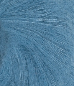 Tynn Silk Mohair  6042 Mørk Himmelblå