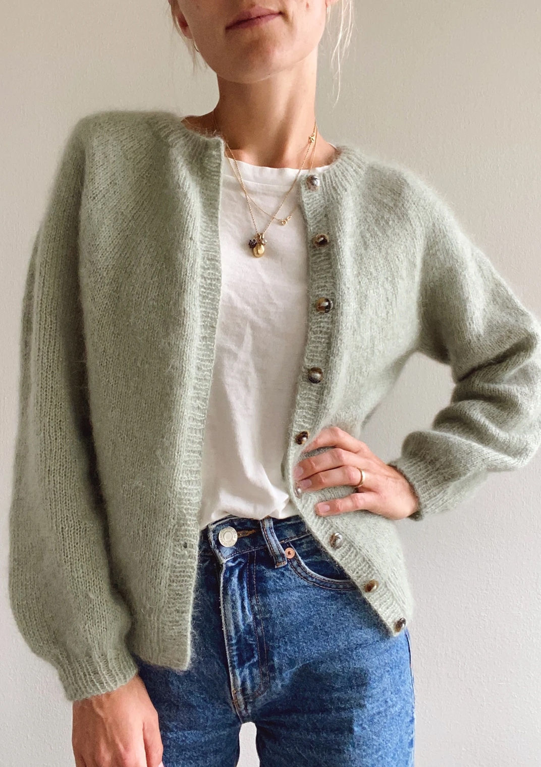 PetiteKnit Novice Cardigan - Mohair Edition