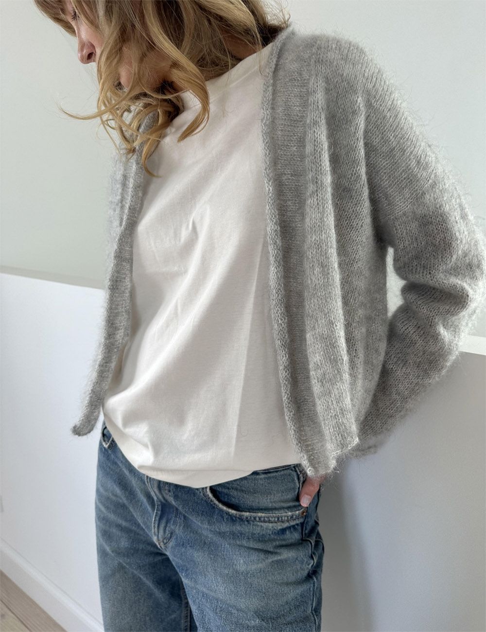 Le Knit Plain Cardigan